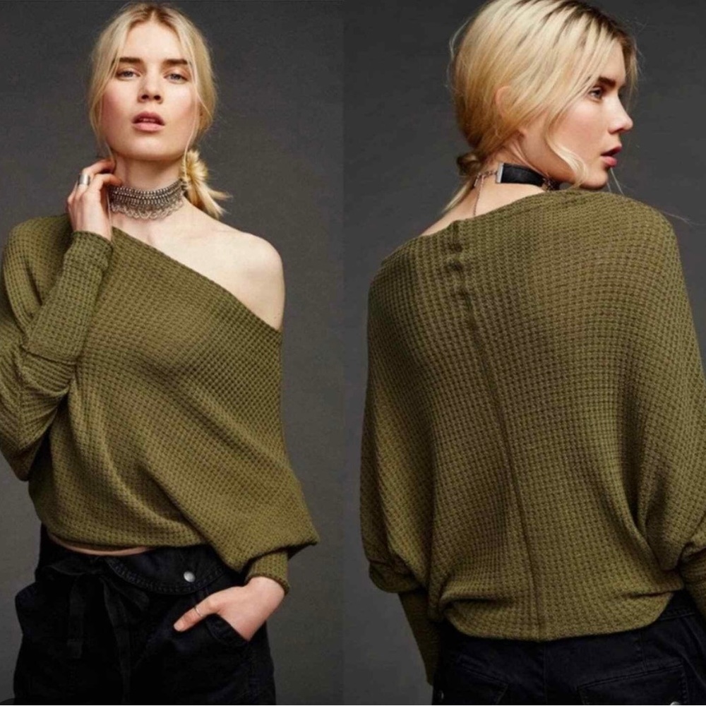 Free People Mercury Top in Olive
